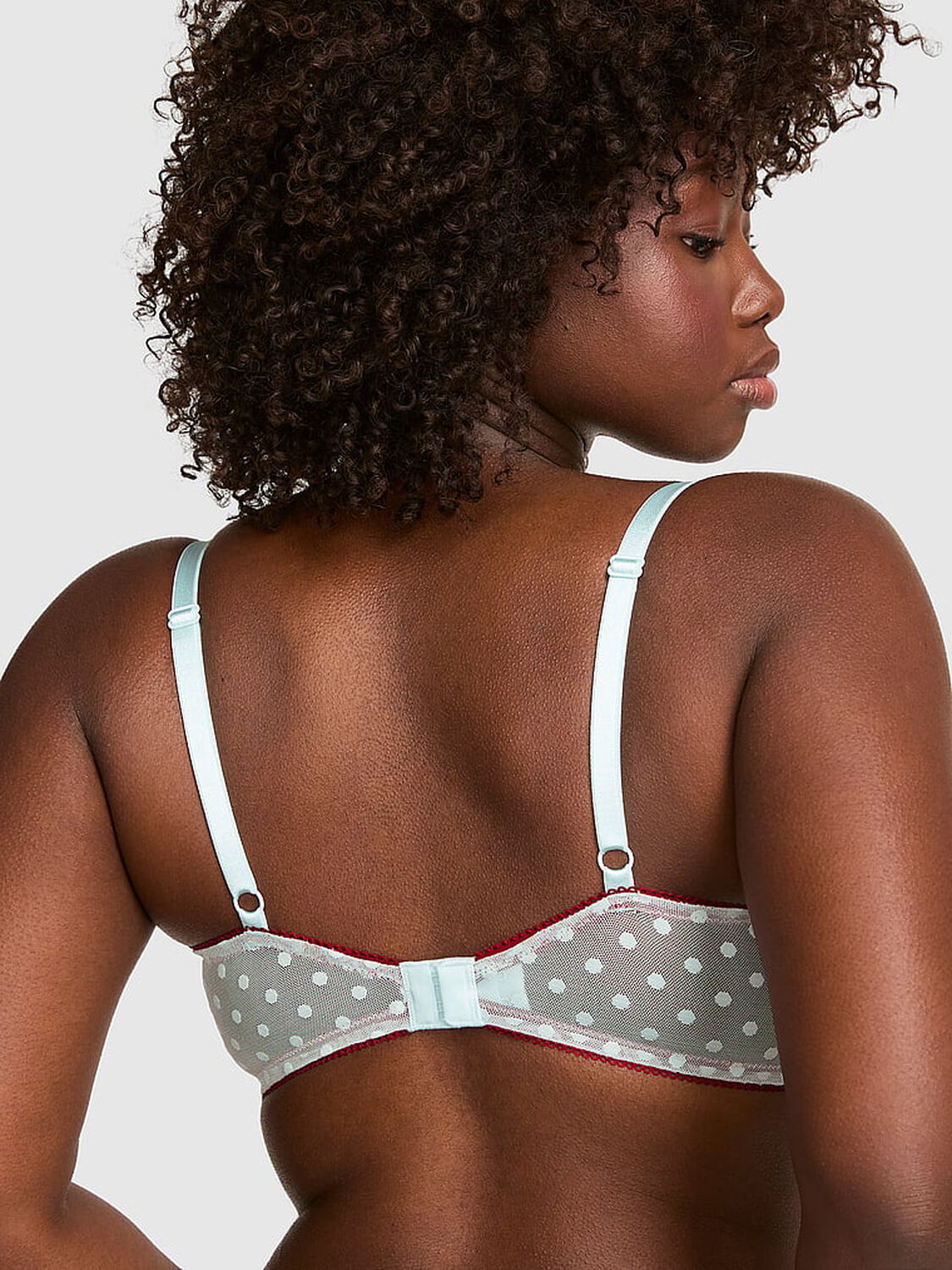 vs Pink PINK Wink&trade; Push-Up Balconette Bra Spray Blue 2 of 3 