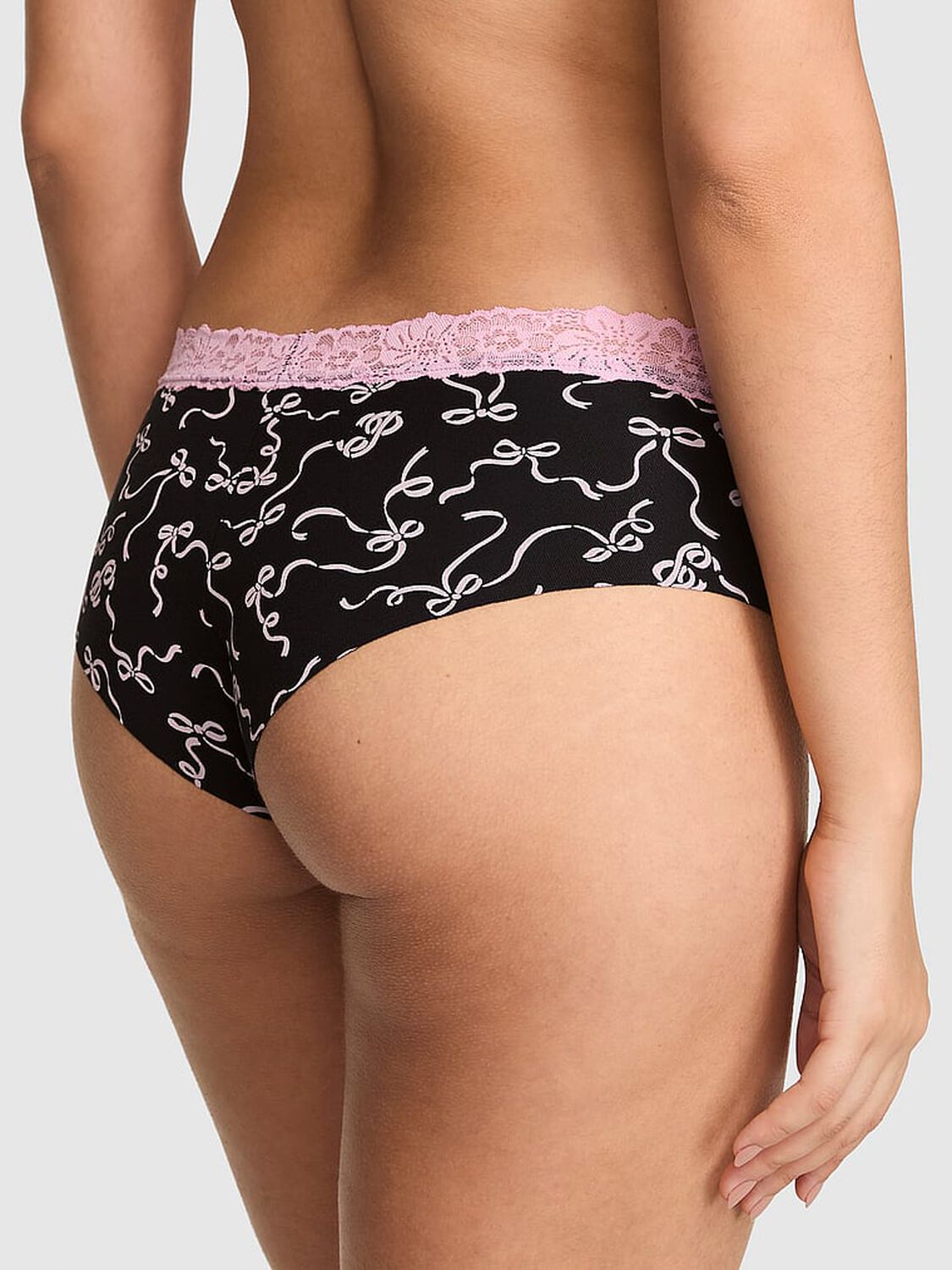 pink Pink No-Show Cotton Cheeky Panty 2 of 3 