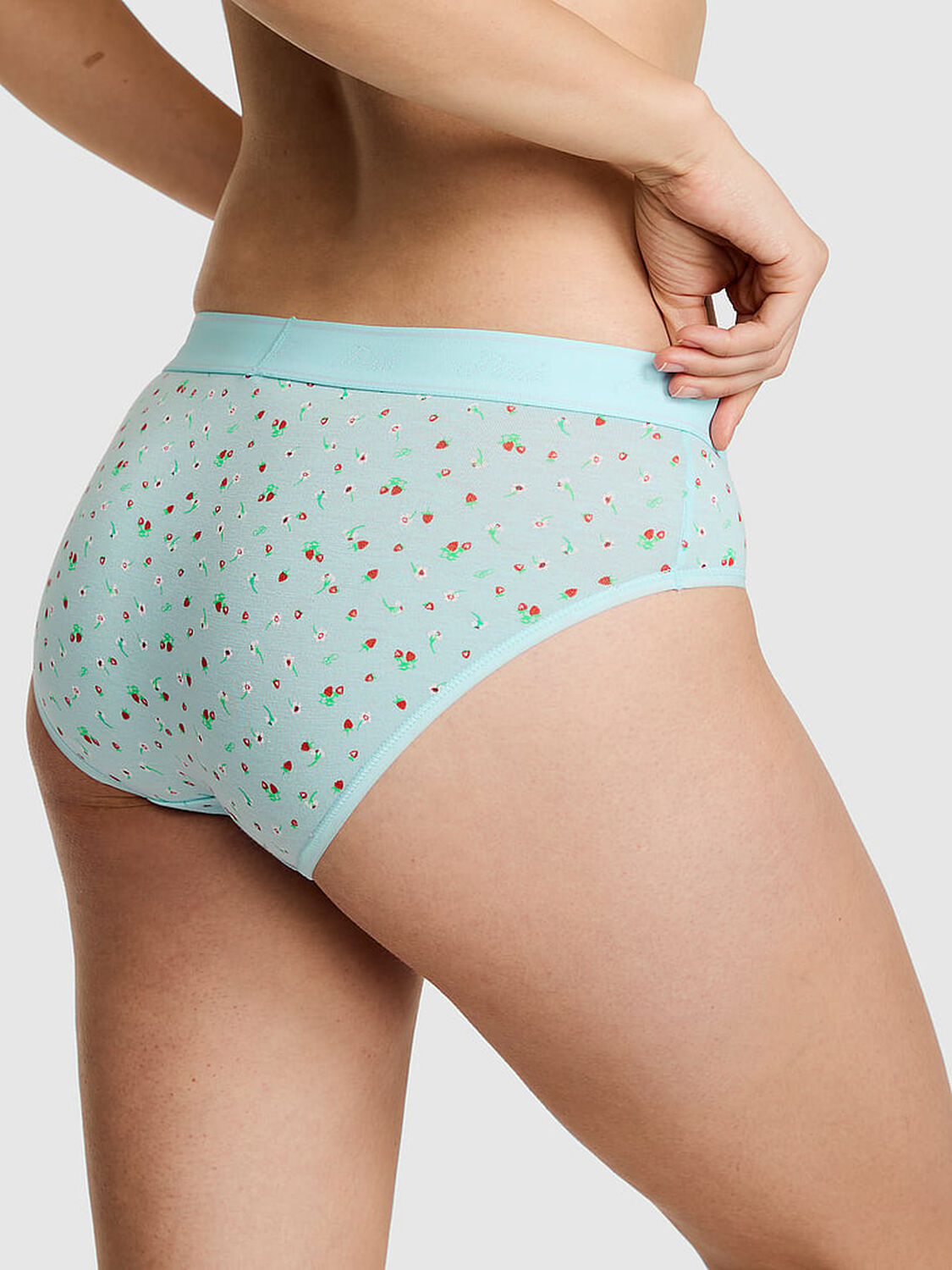 pink Pink Logo Cotton Hiphugger Panty 2 of 3 