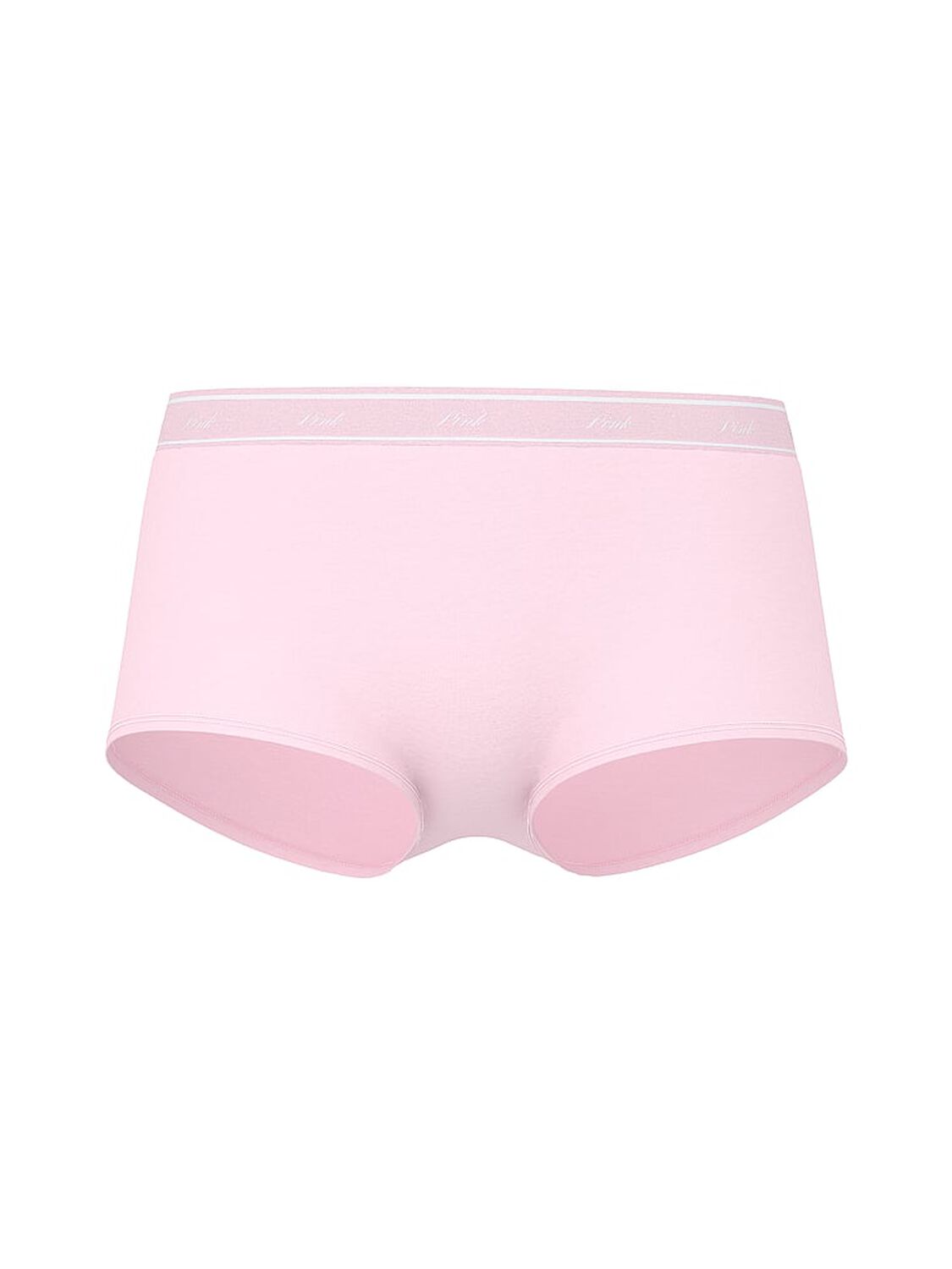 pink Pink Logo Cotton Shine Boyshort Panty Pink Tulip 3 of 3 