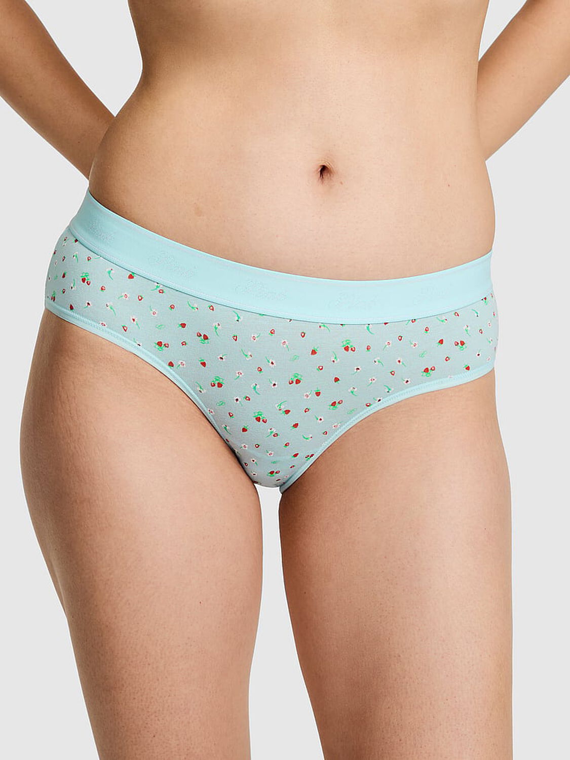 pink Pink Logo Cotton Hiphugger Panty 1 of 3 