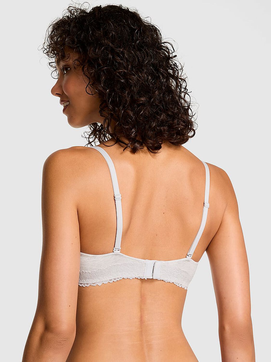pink Pink Wear Everywhere Wear Everywhere Push-Up Bra Vs Snow Heather Silver 2 of 3 