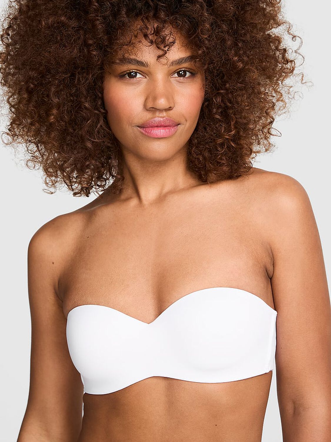 pink Pink Wear Everywhere Wear Everywhere&trade; Lightly Lined Strapless Bra White 1 of 2 
