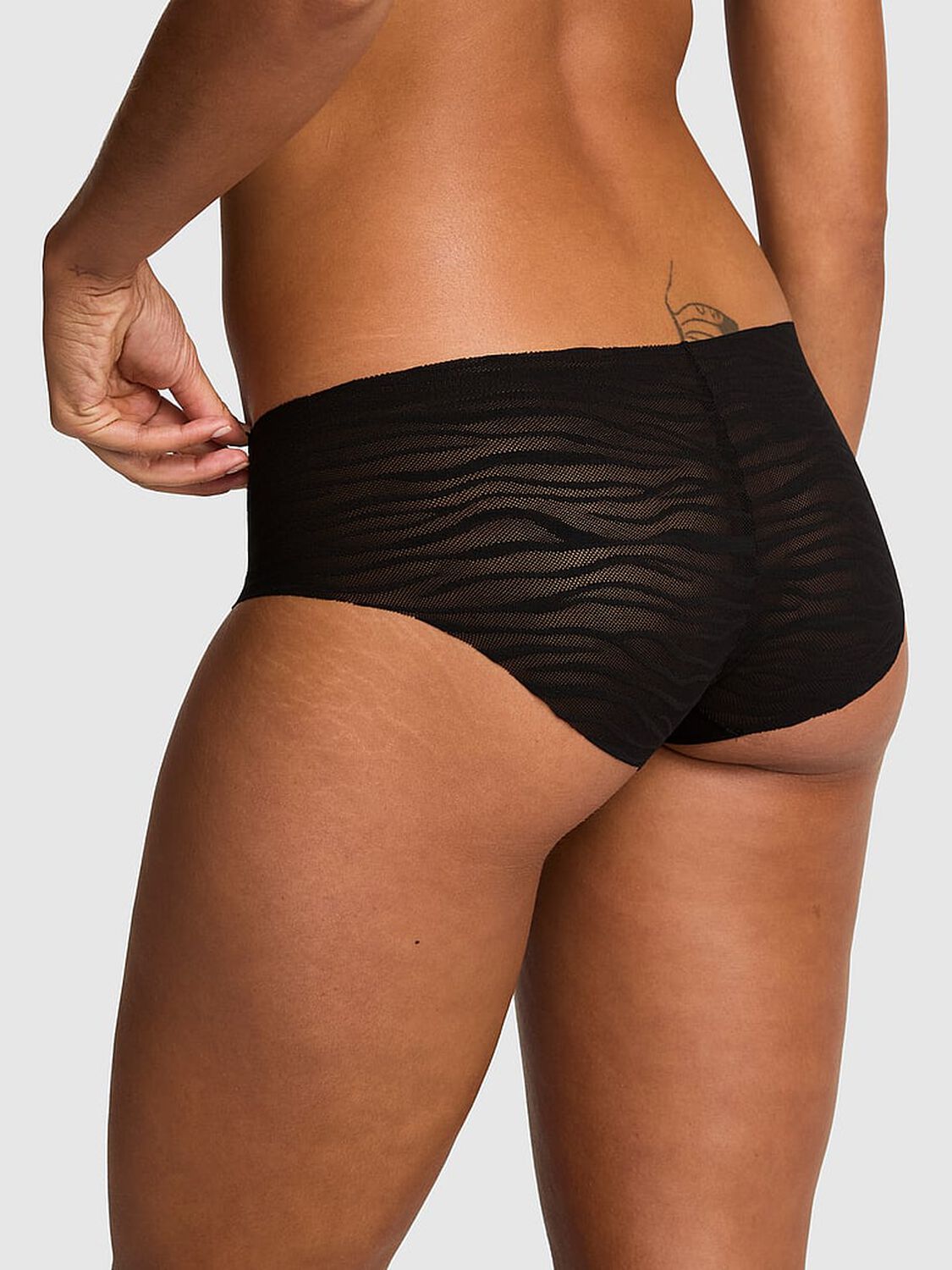 pink Pink No-Show Hiphugger Panty Black 2 of 2 