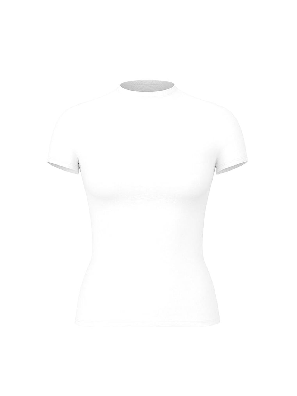 pink Pink Base Stretch Short-Sleeve Tee Vs White 1 of 2 