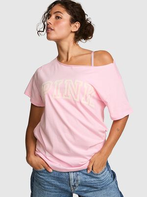 Campus Cotton&trade; Off-The-Shoulder Tee
