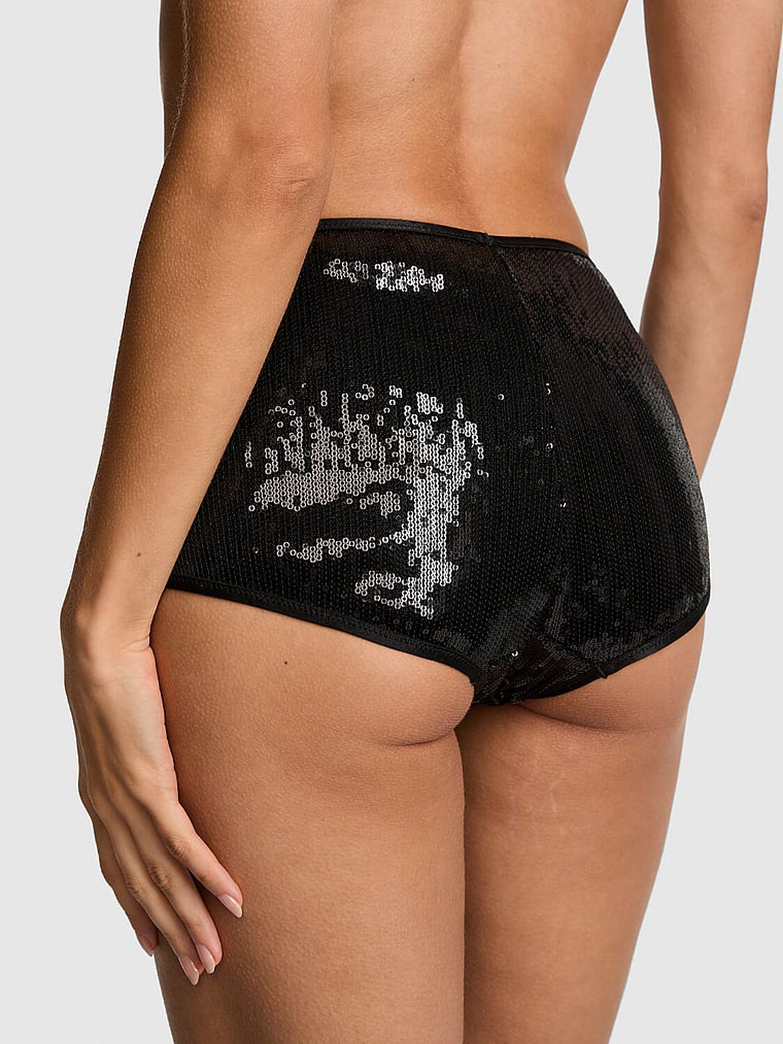 vs Pink PINK Wink&trade; Boyshort Panty Black 2 of 3 