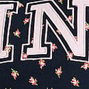 Campus Cotton&trade; Long-Sleeve Tee, Noir Navy Fresh Florals, swatch
