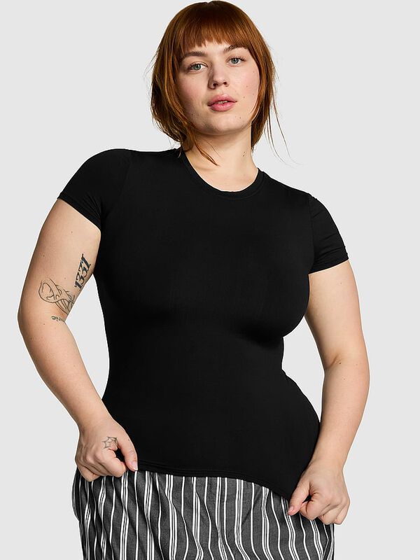 PINK Base Stretch&trade; Short-Sleeve Tee