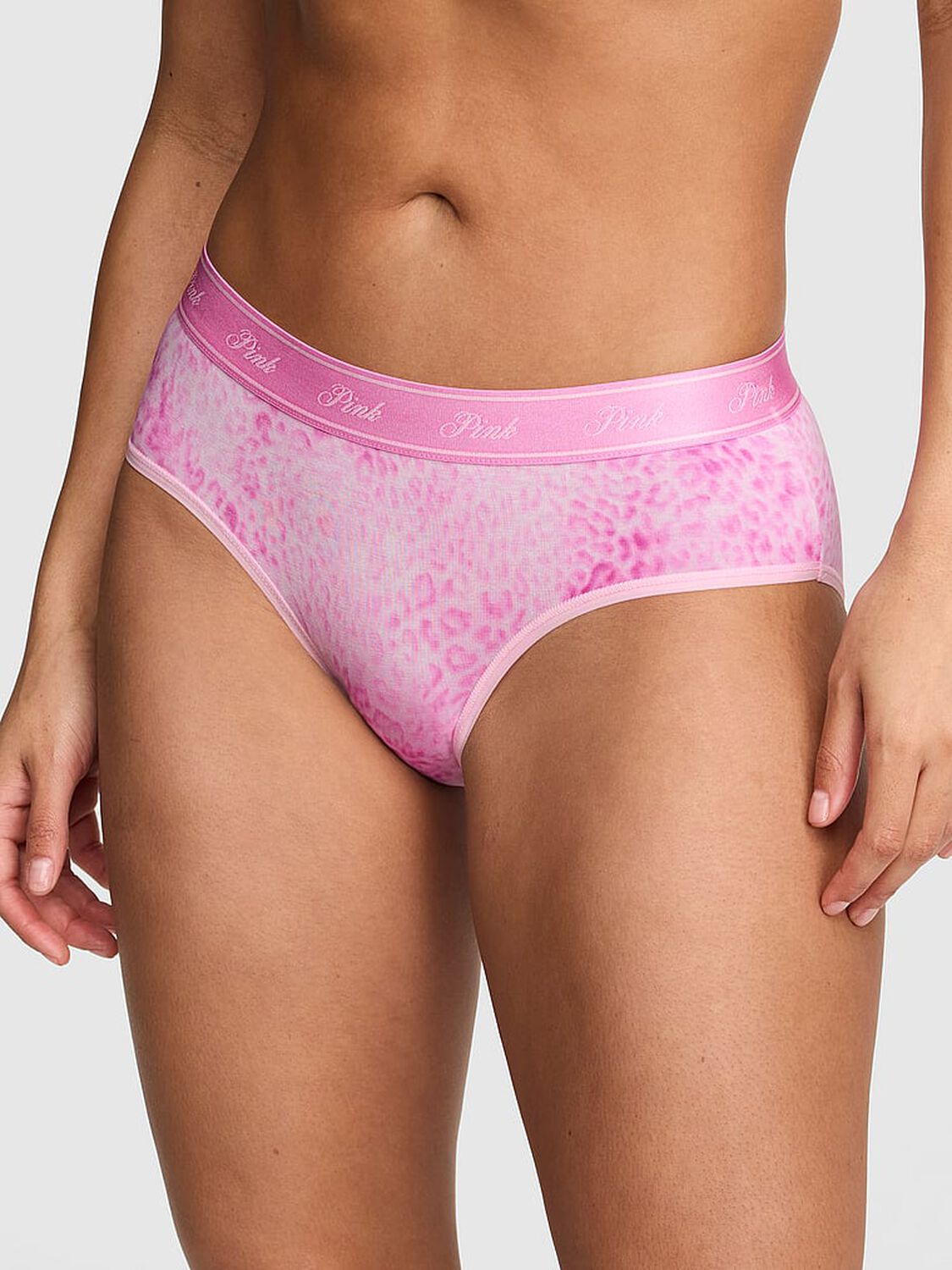 pink Pink Logo Cotton Hiphugger Panty Leo Haze Pink 1 of 2 