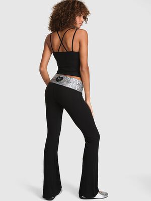 All-Day Cotton&trade; Foldover Flare Leggings
