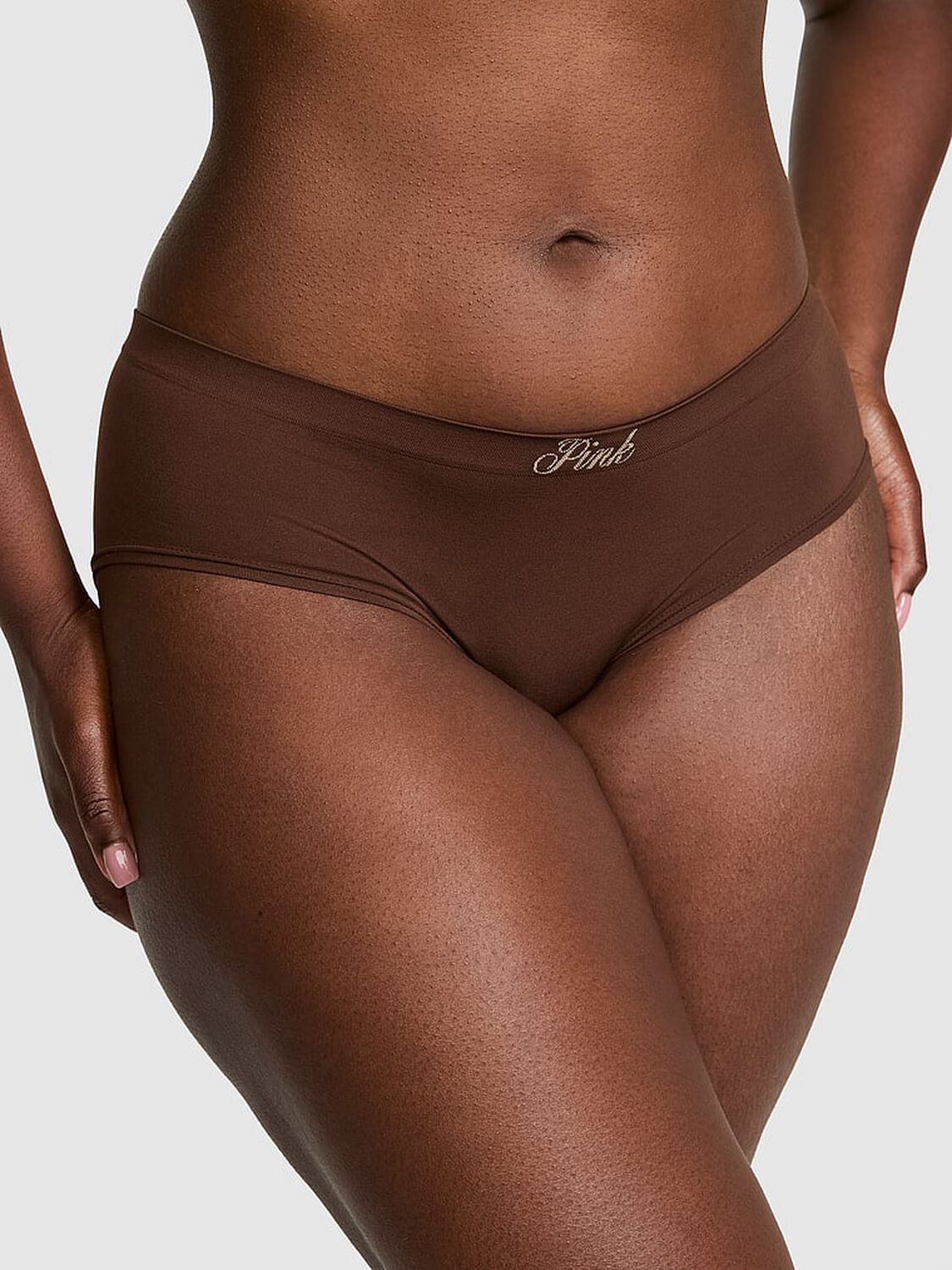 vs Pink Seamless Hiphugger Panty Ganache 1 of 3 