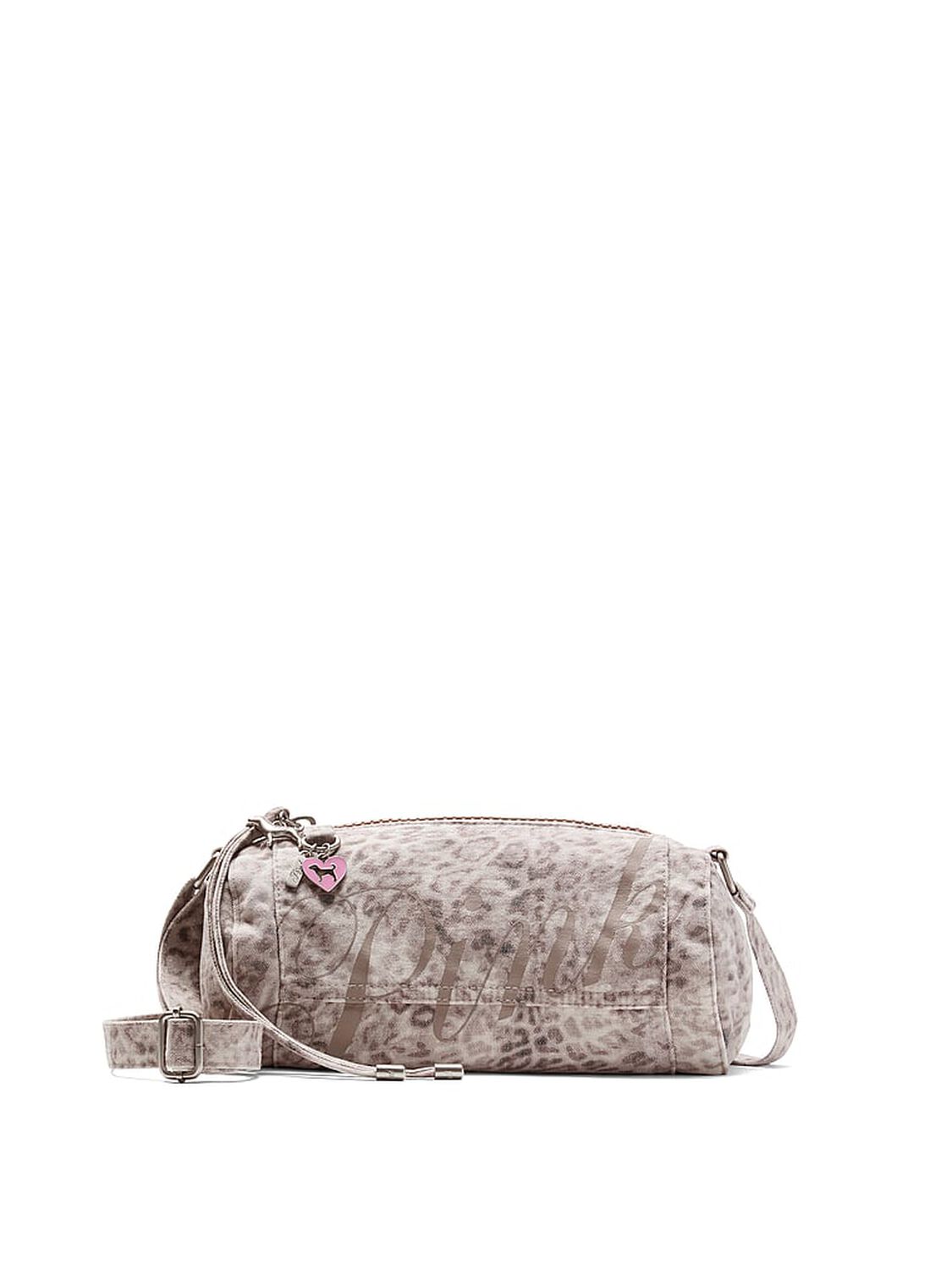 vs Pink Canvas Rolled Duﬄe Shoulder Bag 1 of 3 