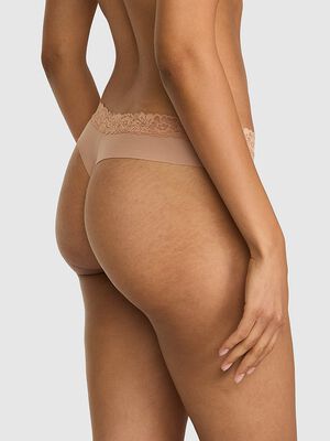 No-Show Cotton Thong Panty