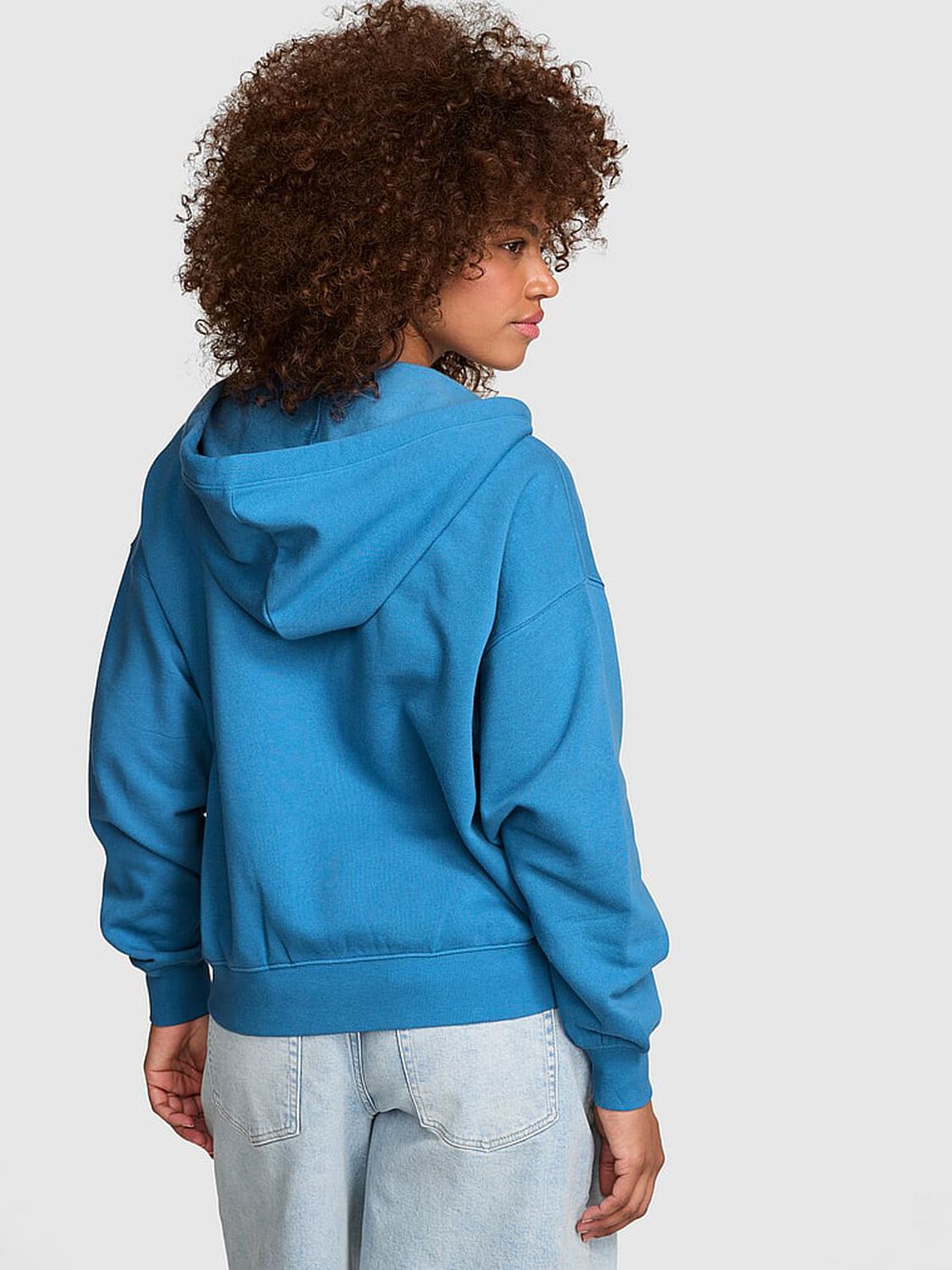 vs Pink Campus Fleece&trade; Full-Zip Hoodie Varsity Blue 2 of 4 