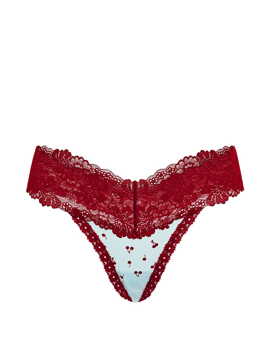 pink Pink PINK Wink&trade; Lace-Trim Thong Panty 3 of 3 