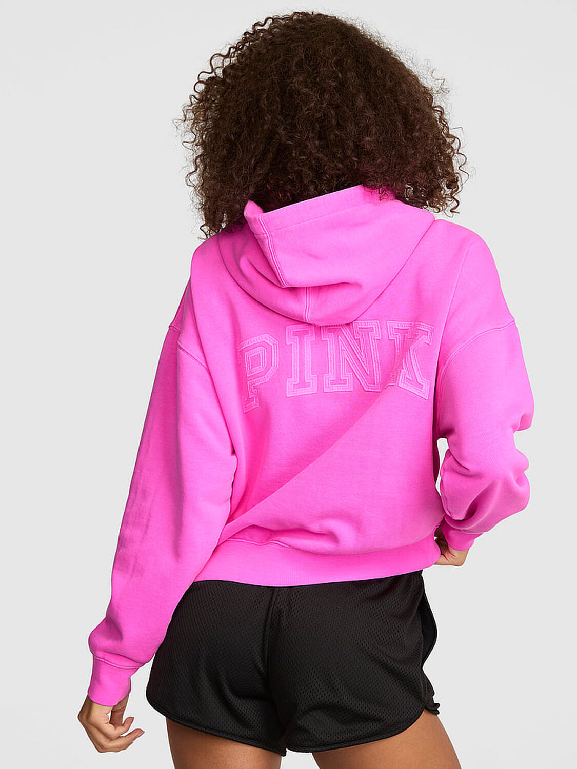 pink Pink Campus Fleece&trade; Half-Zip Hoodie Pink Berry 2 of 3 