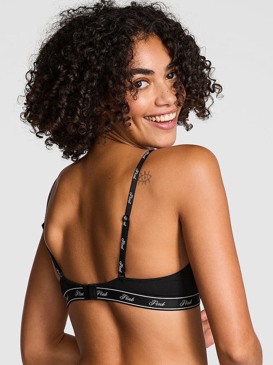 pink Pink Wear Everywhere Wear Everywhere Push-Up Bra Black 2 of 3 