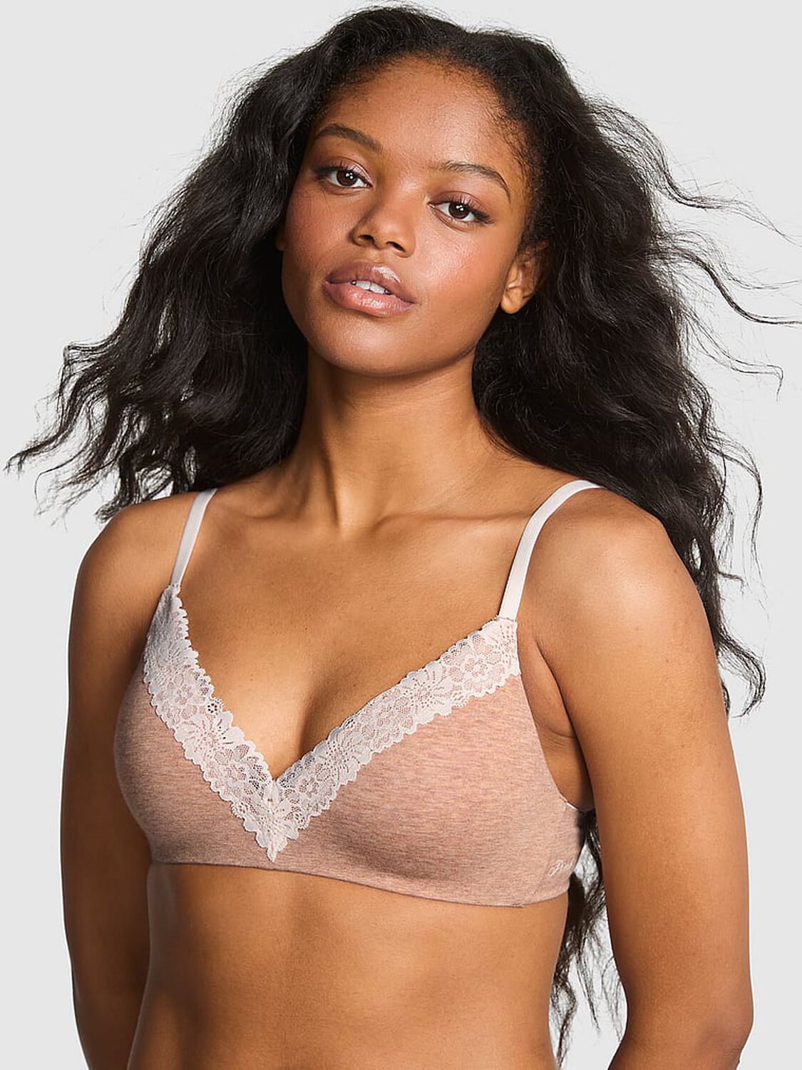 pink Pink Wear Everywhere Wear Everywhere Lightly Lined Wireless Bra Praline 1 of 3 