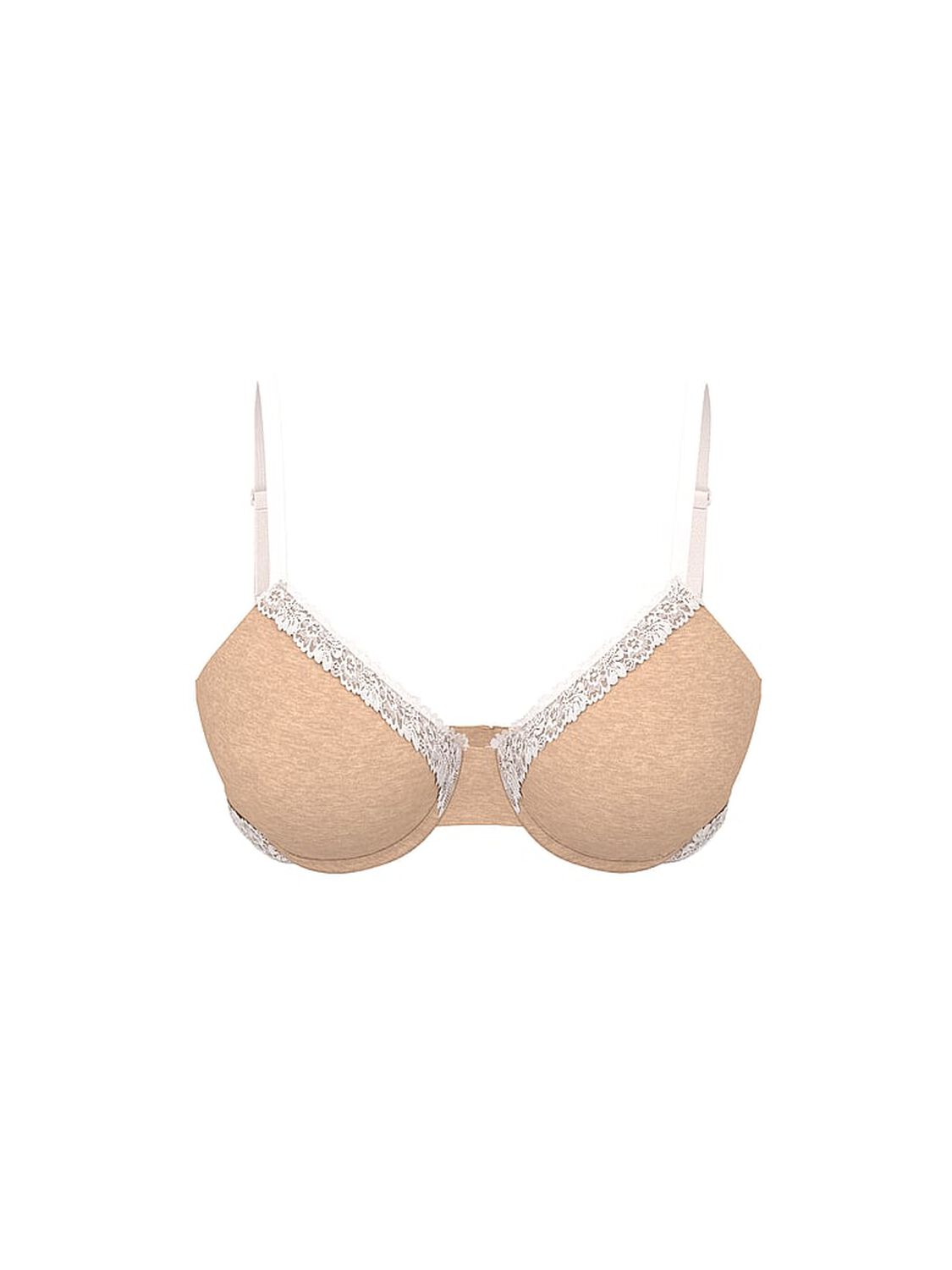 pink Pink Wear Everywhere Wear Everywhere Lightly Lined Full Coverage T-Shirt Bra Heather Praline 3 of 3 
