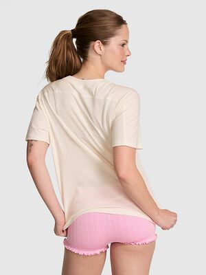 Campus Cotton&trade; V-Stitch Crewneck Boxy Tee