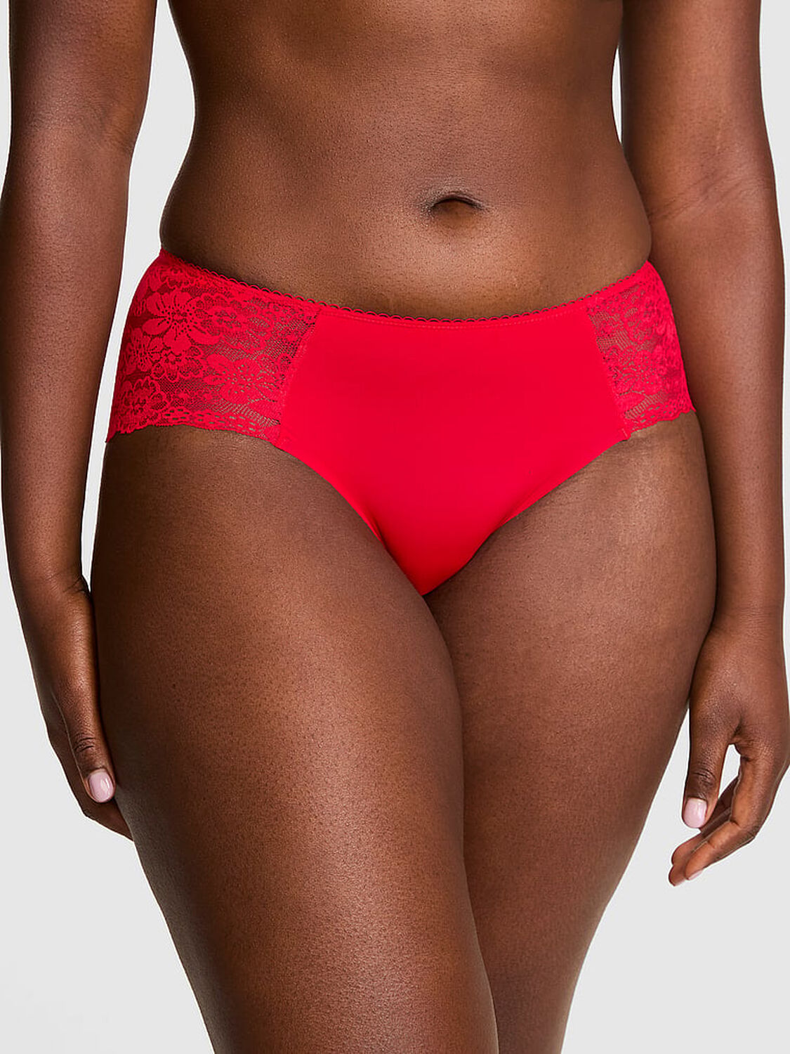 pink Pink No-Show Hiphugger Panty Red Pepper 1 of 3 