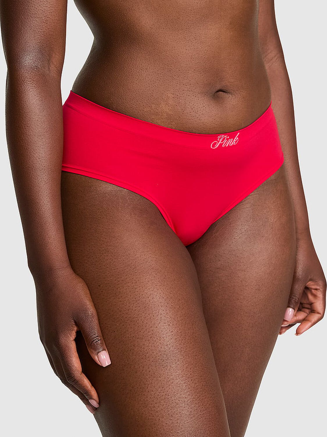 vs Pink Seamless Hiphugger Panty Red Pepper 1 of 3 