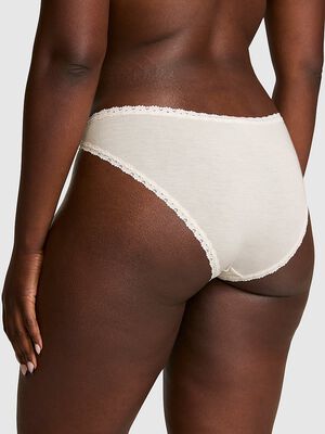 Cotton Lace-Trim Cheeky Panty