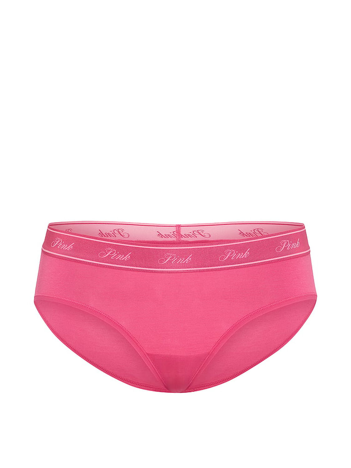 pink Pink Logo Cotton Hiphugger Panty Love Me Pink With Don'T Be Jealous Butt Graphic 3 of 3 