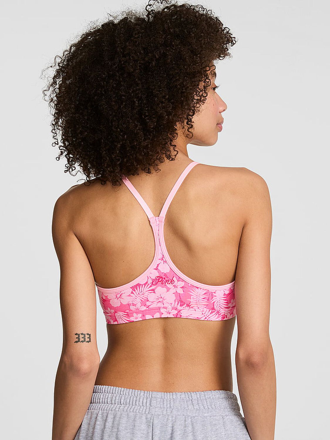 pink Pink All-Day Cotton&trade; Low-Scoop Racerback Bra 2 of 3 