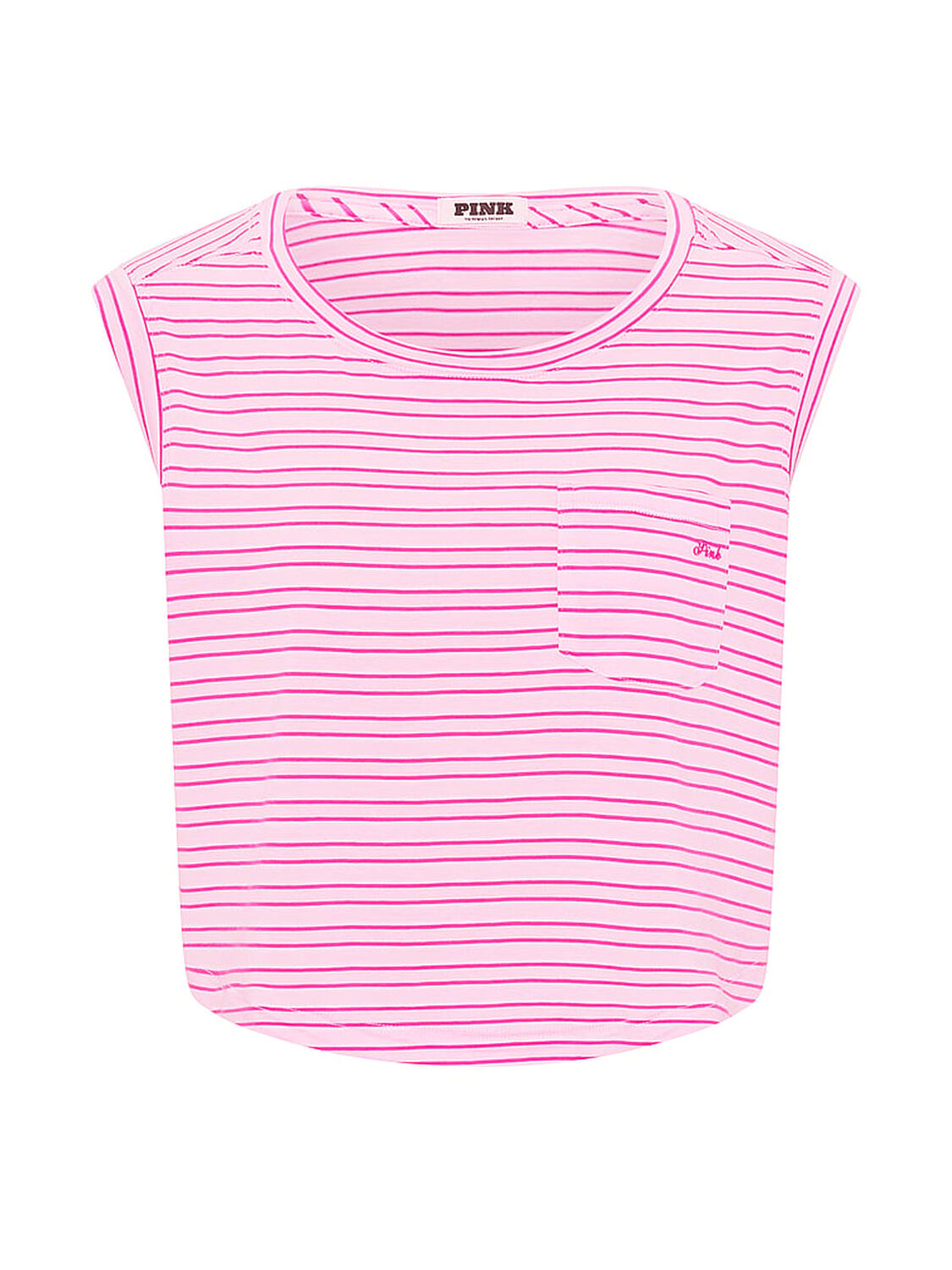 pink Pink Light as Air Jersey Tank Top Coconut Pink Stripes 3 of 3 
