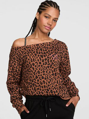 Campus Fleece&trade; Rib Off-The-Shoulder Sweatshirt
