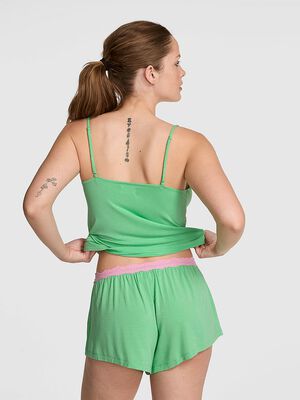 24/7 Lounge Modal Lace-Trim Micro Shorts