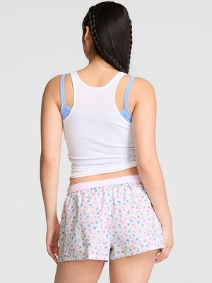 Cotton Boxy Pajama Shorts