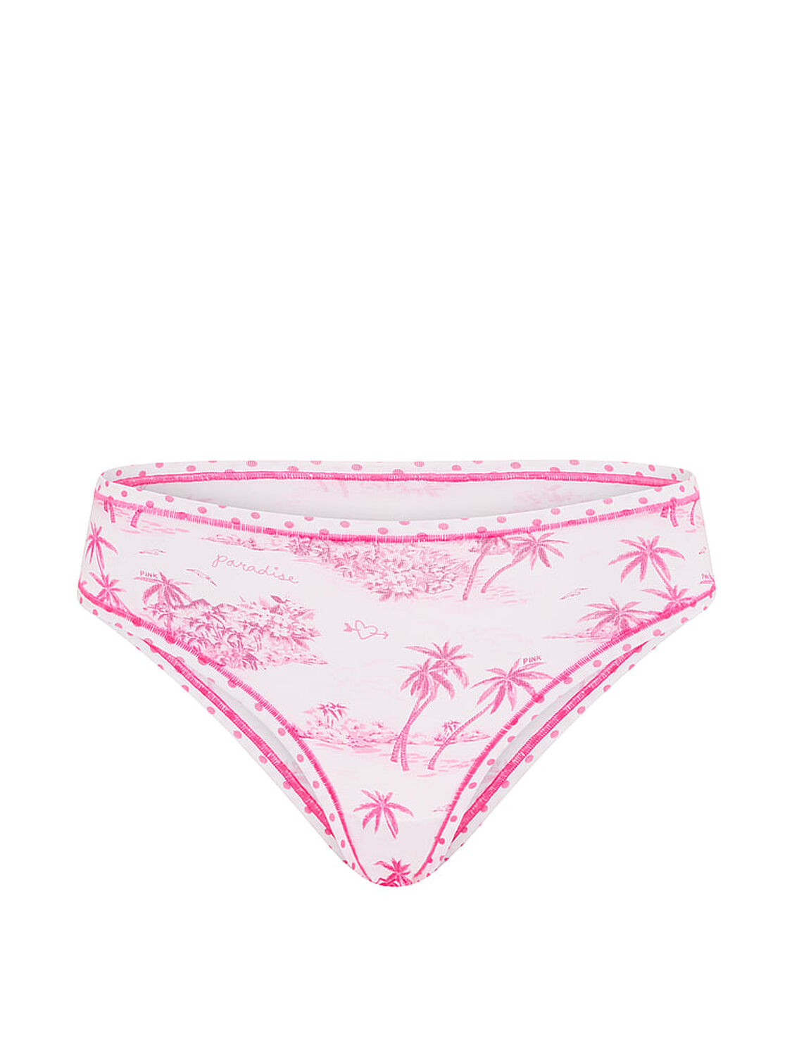 pink Pink Cotton Cheeky Panty Love Me Pink Toile Print 3 of 3 
