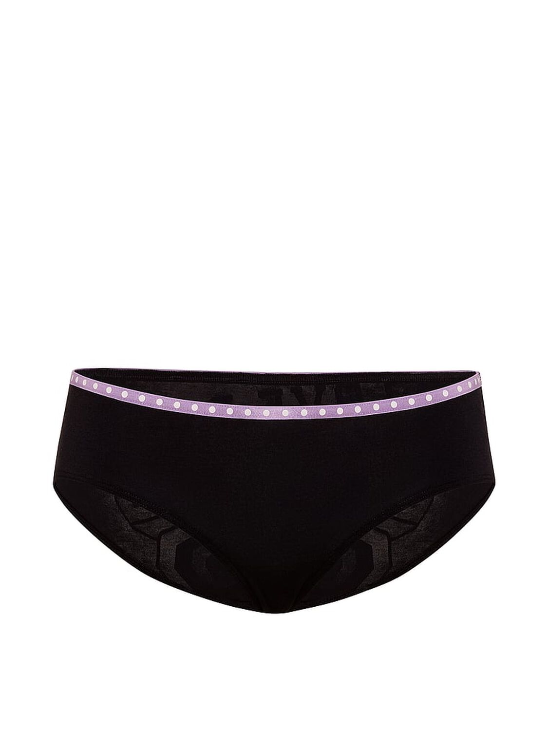 pink Pink Logo Cotton Hiphugger Panty Black With Love Pink 86 Butt Graphic 3 of 3 