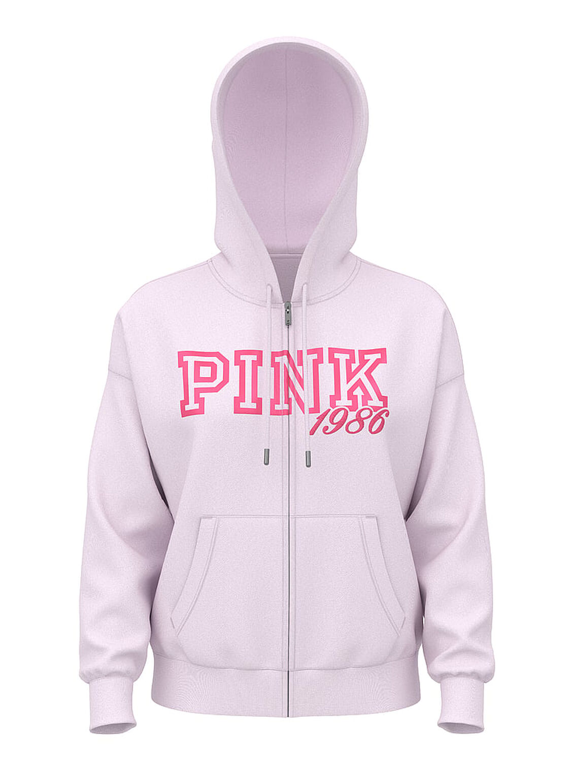 pink Pink Campus Fleece&trade; Full-Zip Hoodie Pink Tulip Spring 3 of 4 