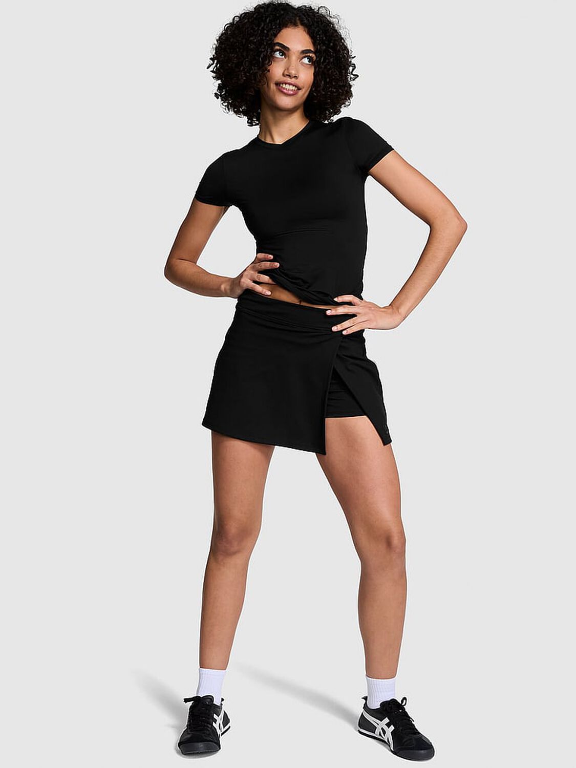 pink Pink Base Stretch Short-Sleeve Tee Pure Black 4 of 4 