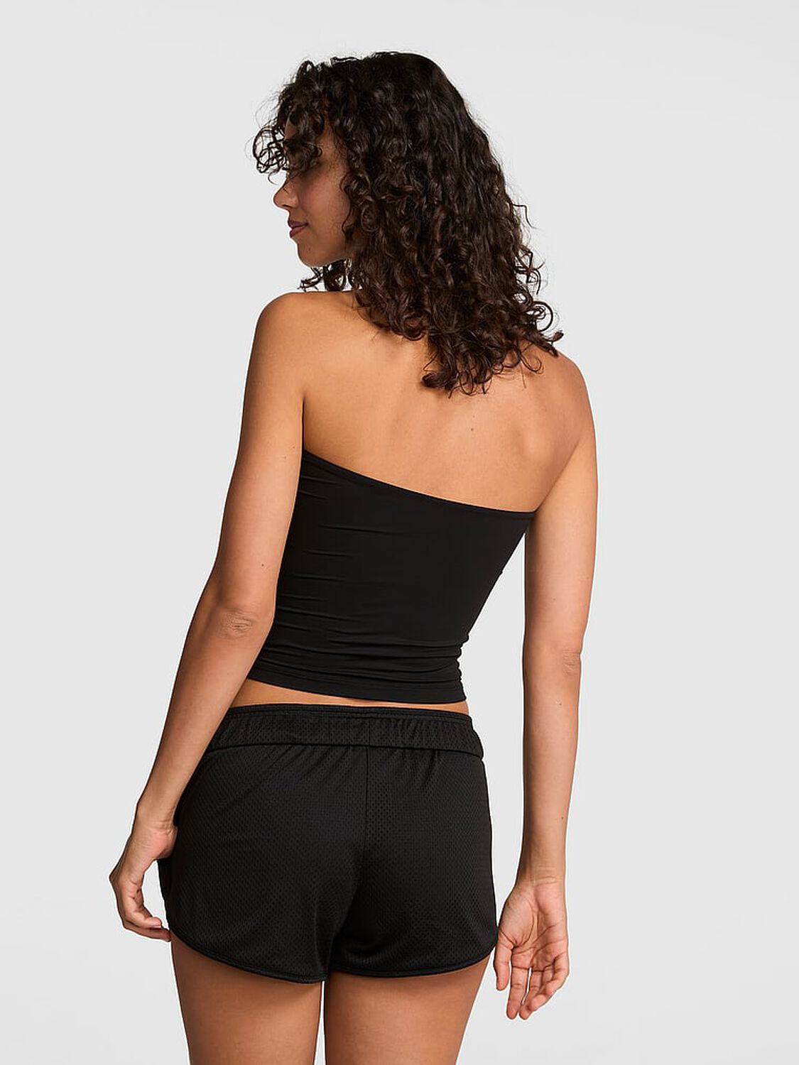 pink Pink PINK Base Stretch&trade; Tube Top Pure Black 2 of 3 
