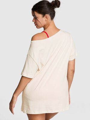 Campus Cotton&trade; Off-The-Shoulder Tee