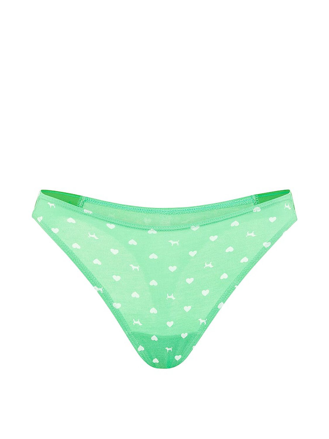 pink Pink Logo Cotton High-Leg Thong Panty 3 of 3 