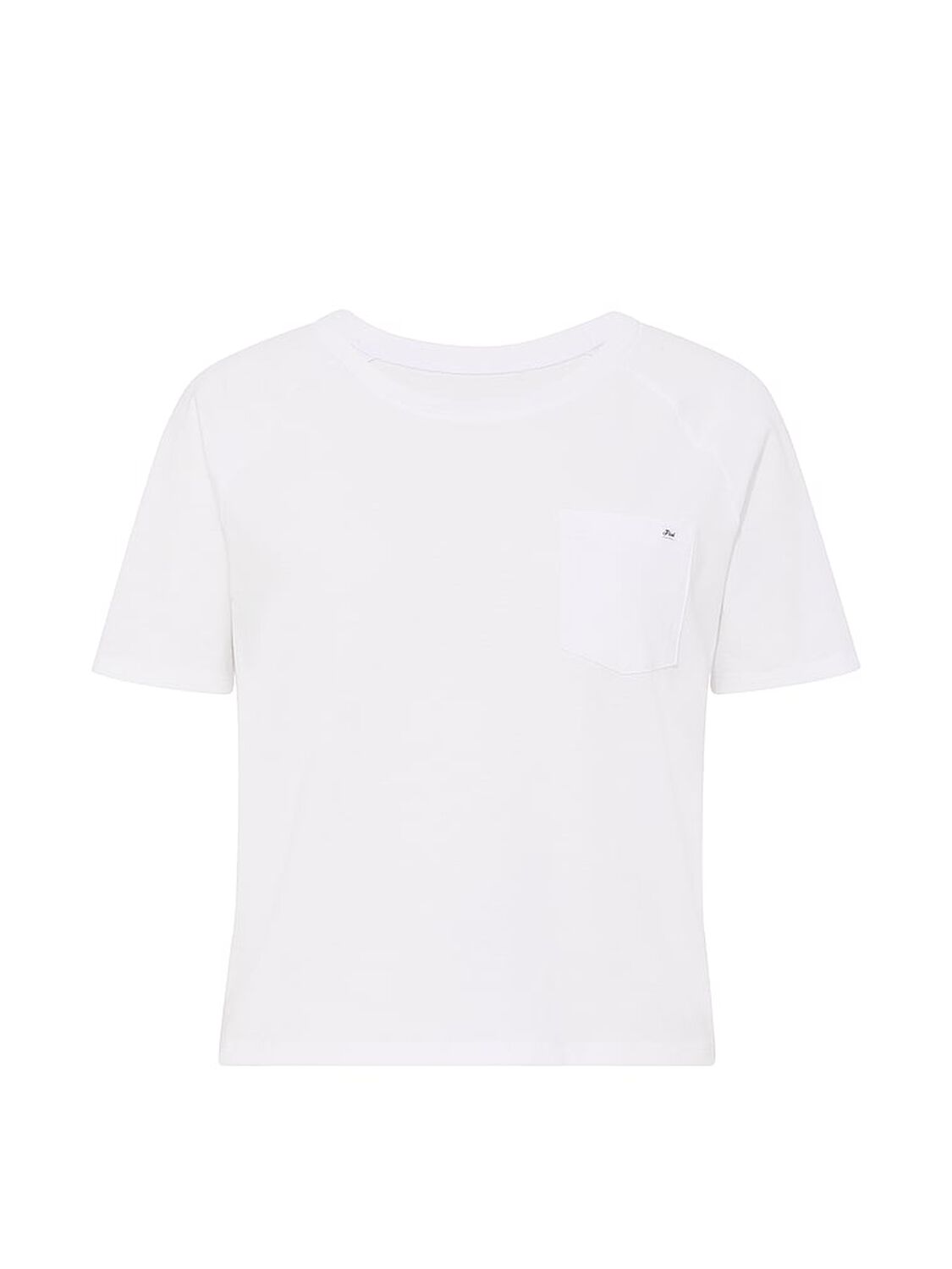 pink Pink Cotton Raglan Sleep Tee White 3 of 3 
