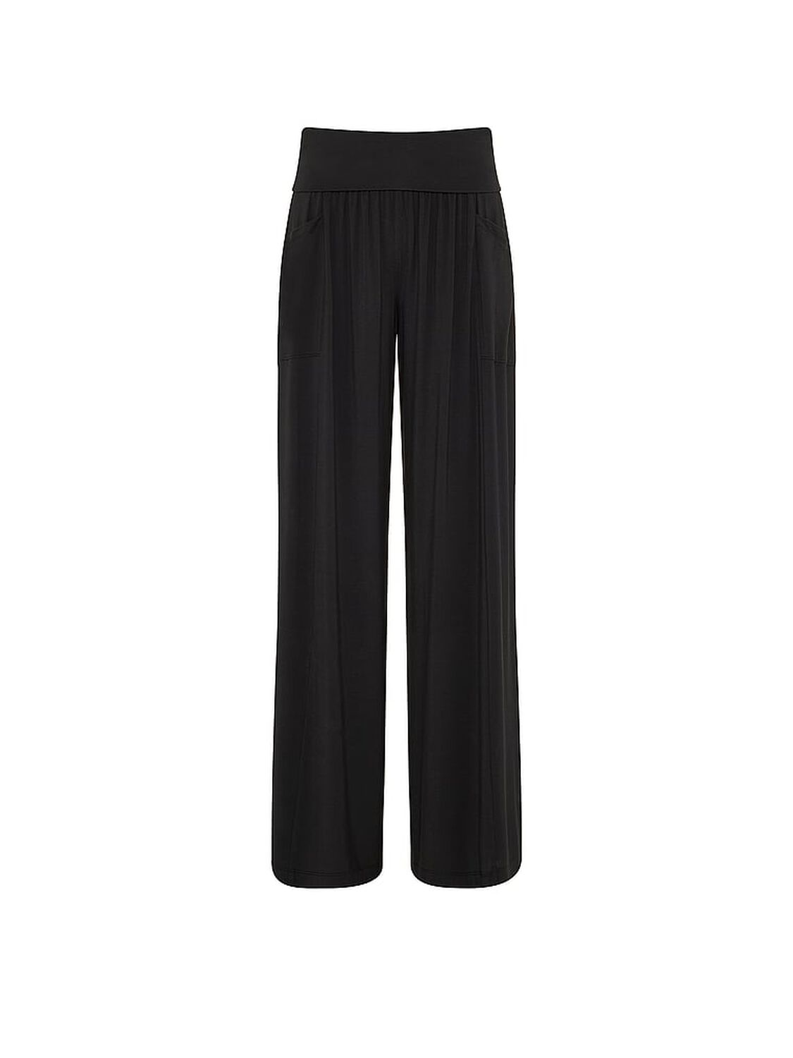 vs Pink 24/7 Lounge Modal Foldover Pants Black 3 of 3 