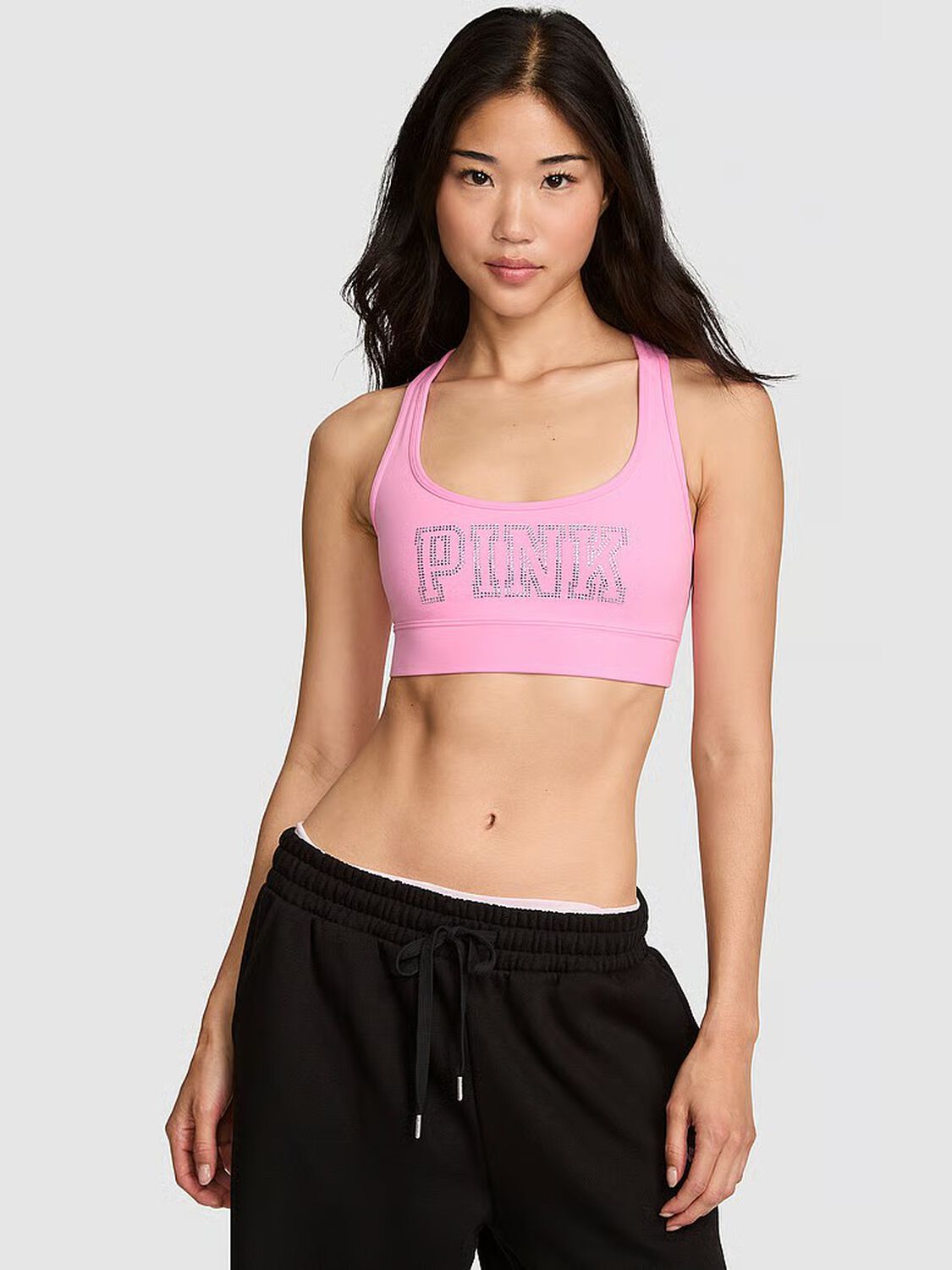 pink Pink PINK Relay&trade; Racerback Sports Bra Pink Lollipop 1 of 3 