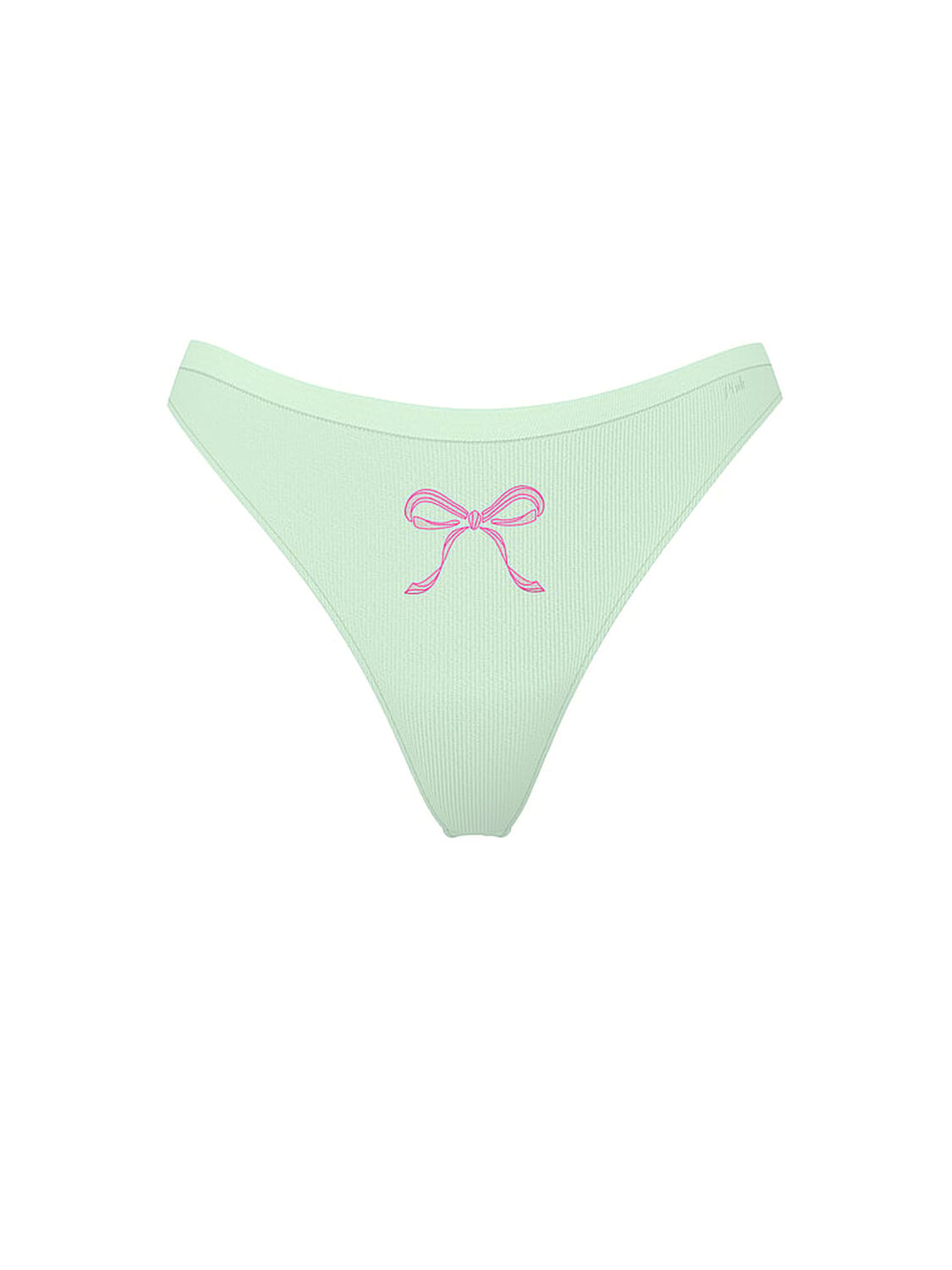 pink Pink Seamless High-Leg Thong Panty 3 of 3 