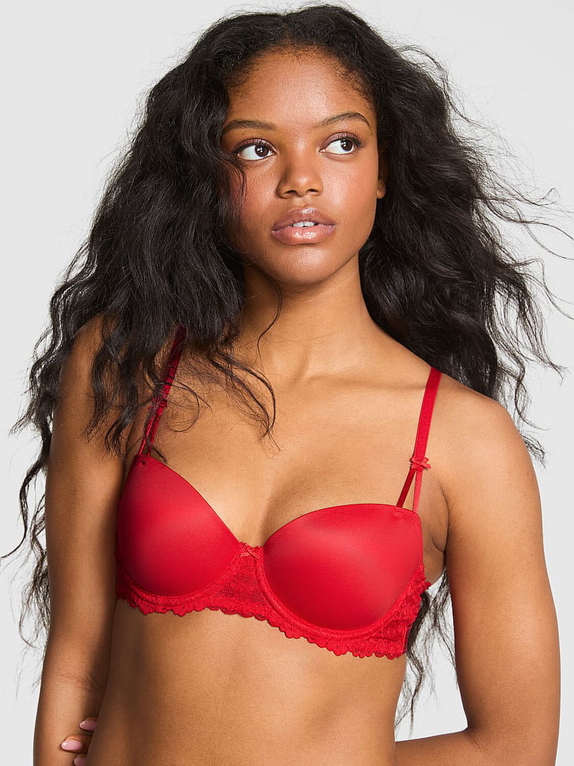 pink Pink Wink Wink Lightly Lined Balconette Bra Red Pepper 1 of 4 