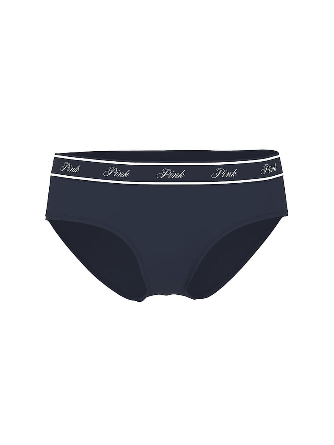 pink Pink Logo Cotton Hiphugger Panty Noir Navy 3 of 3 