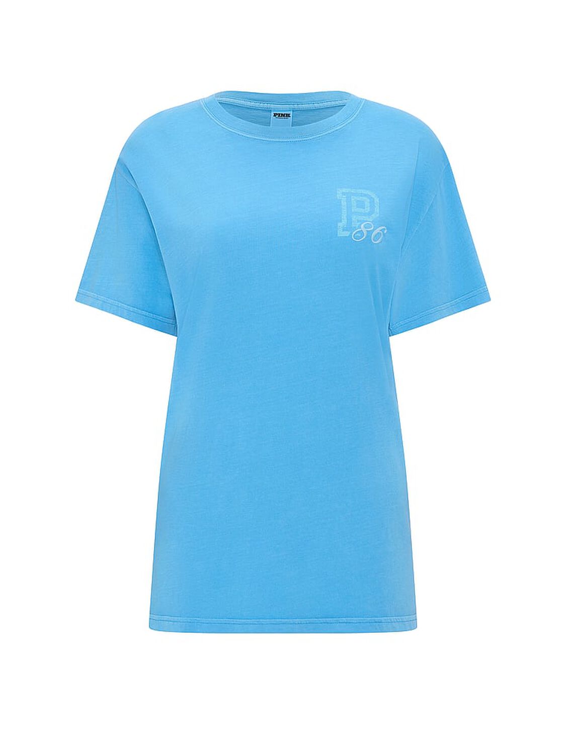 pink Pink Campus Cotton&trade; Tee Capri Blue 3 of 3 