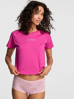 Cotton Raglan Sleep Tee