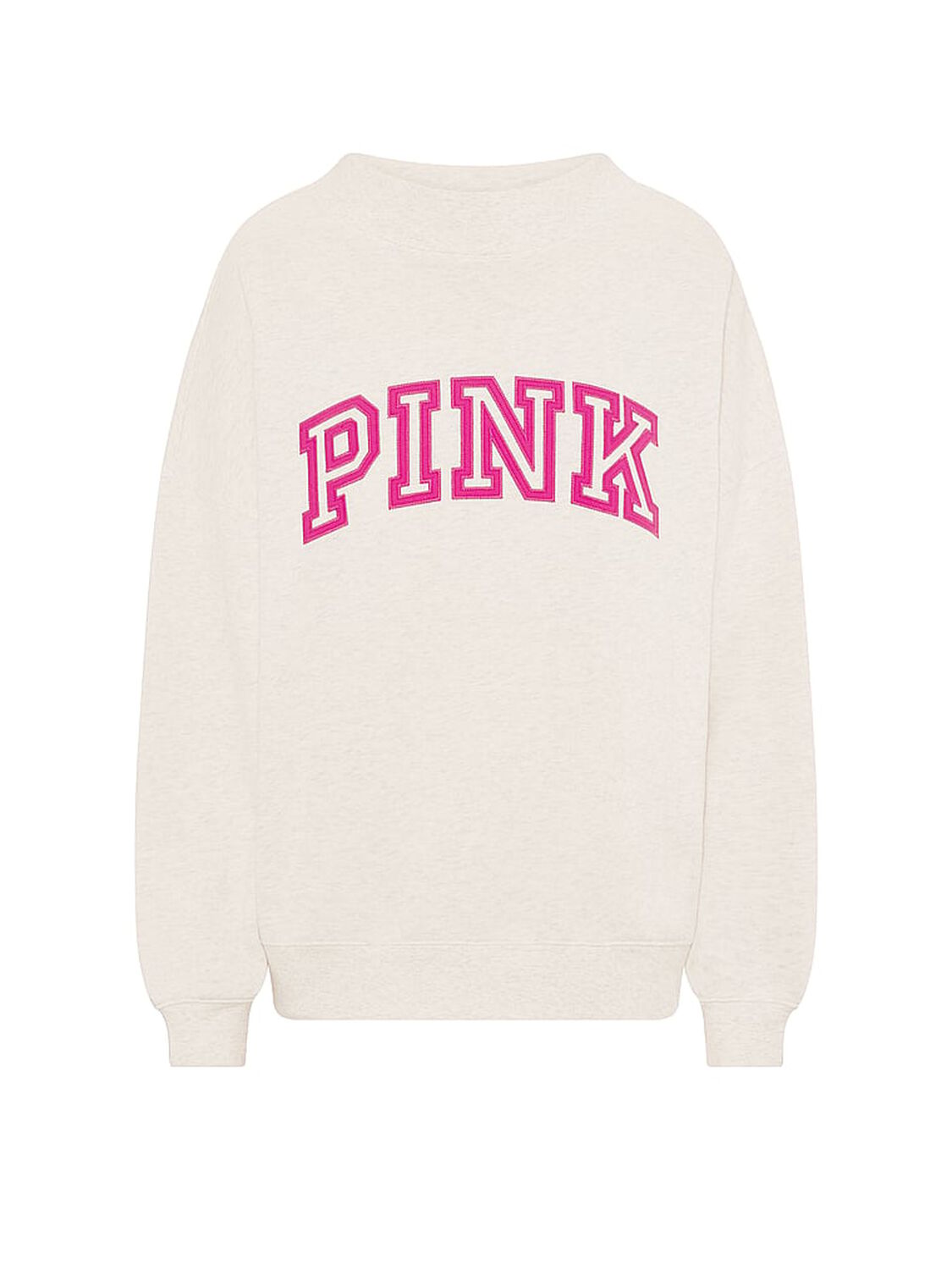 vs Pink Campus Fleece&trade; Oversized Mock-Neck Sweatshirt 3 of 3 
